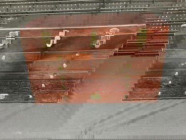 THOMAS Museum Series collectors oak multi drawer chest with green felt lined drawers, from local