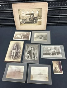 Interesting photography lot of albumens, cabinet cards & (1) cdv…...from local estate…..includes