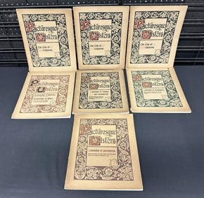 (7) volumes of (1896) PICTURESQUE ULSTER…..in overall nice condition, a loose cover on one or two,