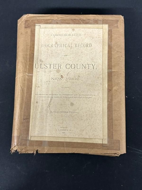 COMMEMORATIVE BIOGRAPHICAL RECORD OF ULSTER COUNTY NEW YORK ( 1896 ), by J H BEERS…..book is (1 of 6)