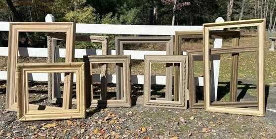 Nice lot of (9) older large frames from Woodstock, New York Art Collectors estate, great lot for a