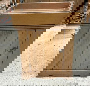 Nice circa 1900 diminutive dry sink with copper lining, older refinish, structurally sound, from