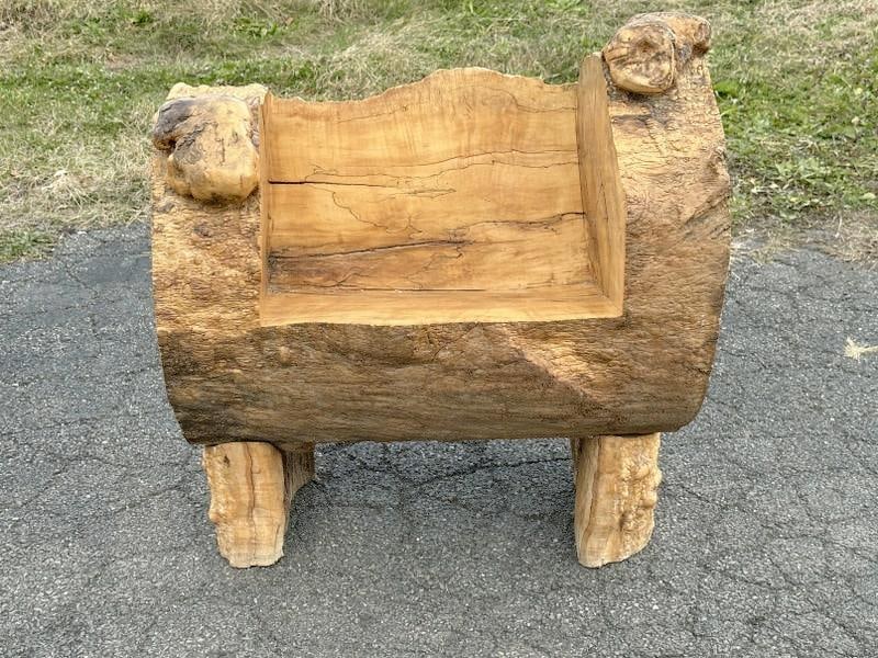 Alan Siegel ( born 1938 ) spalted maple circa 2000 chair, directly from his Woodstock, N.Y. home and (1 of 5)