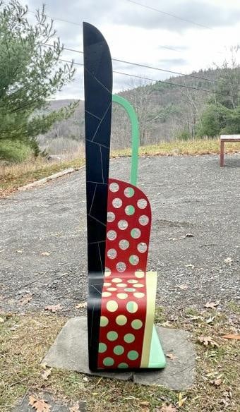 Alan Siegel ( born 1938 ) 1980's bentwood chair, directly from his Woodstock, N.Y. home and Studio, (1 of 3)