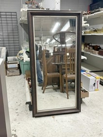 Large Victorian rectangular mirror, old original finish with wear, from Woodstock, N.Y. home,