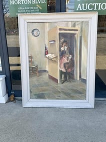 Louis George Bouche (1896 - 1969)  o/c titled ( CHARLES THE TWENTY THIRD ), on back, with Exhibition