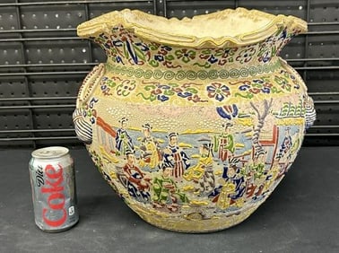 19th c SATSUMA vase from Hudson Valley estate, nice overall condition, we see no damage, measures