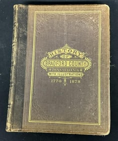HISTORY OF BRADFORD COUNTY PENNSYLVANIA ( Published 1878 ), book is complete, covers intact, some