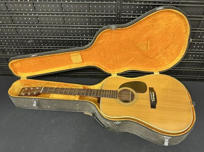 IBANEZ Model 645 T acoustic guitar in fitted hard case, in very nice estate condition. Has a few: IBANEZ Model 645 T acoustic guitar in fitted hard case, in very nice estate condition. Has a few small blemishes on front…...From Kingston, N.Y. estate of a Musician and recording engineer…..we re