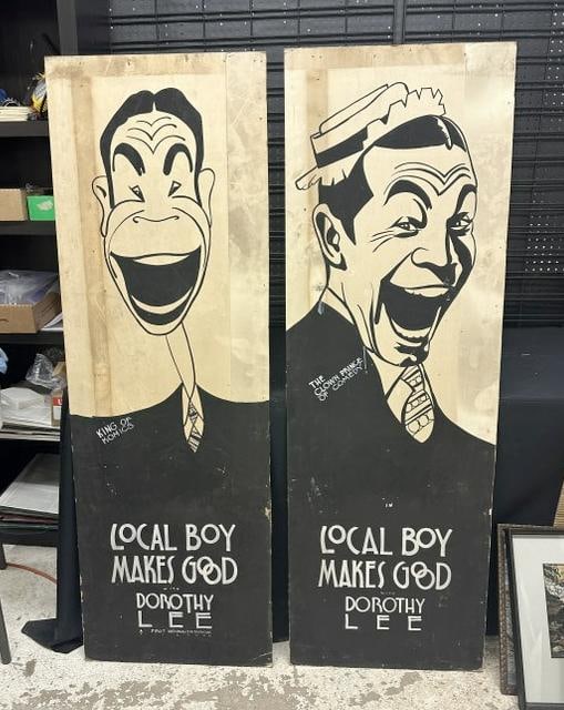 (2) Original hand painted 1931 movie posters for the Movie ( LOCAL BOY MAKES GOOD ), starring (JOE (1 of 3)