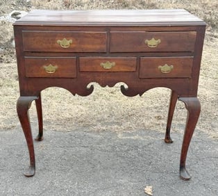 18th or early 19th c lowboy dresser or highboy base (?), from Woodstock, N.Y. estate, looks like