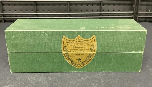 Dom Perignon 1982 champagne in sealed box, from fine estate in Woodstock, N.Y. ( 750 ML ), Just as