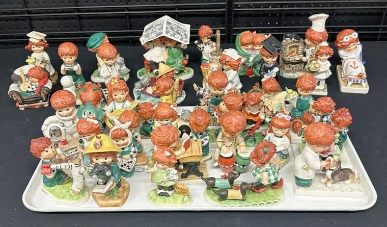 (40) Goebel Hummel ( CHARLOT BYJ Red Head ) figurines, in fine condition, from Albany, N.Y. area (1 of 8)