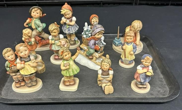 (12) Hummels from Albany, N.Y. estate, in fine condition, to show scale the tallwst measures approx. (1 of 4)