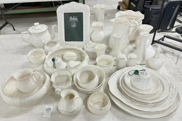 BELLEEK (35) pcs. From estate in Albany, N.Y. All in fine condition, great lot for a dealer to sort (1 of 3)