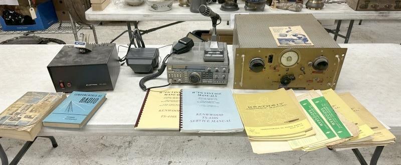 Amateur Radio lot to include Astron Model RS 20 A Power Supply, Kenwood Model T S 4308 HF (1 of 8)