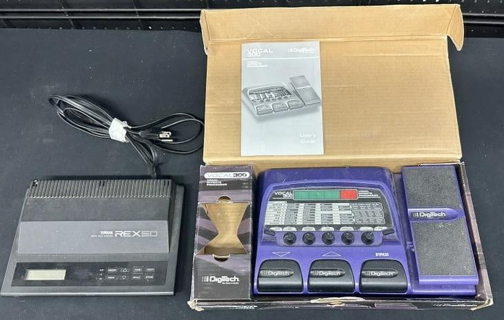 (2) studio effects processors, from estate of a local Musician…includes YAMAHA REX 50 & Digitech (1 of 4)