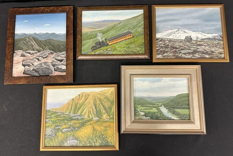 Robin Guthridge (5) o/b landscapes, in fine condition, from estate collection in Albany, N.Y. To (1 of 7)