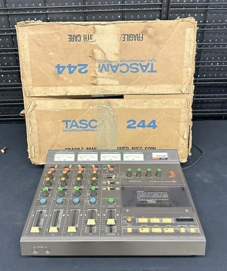 TASCAM 244 Portastudio vintage 4 track cassette recorder and mixer. From Hudson Valley estate of a (1 of 8)
