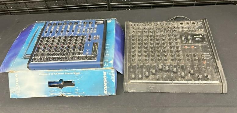 (2) pc. Mixing Machines from Musicians estate in the Hudson Valley, have box for one, includes (1 of 4)