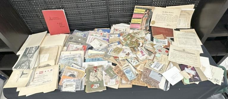 Big misc., lot of ephemera from old time dealers estate, a lot there, good lot for a dealer to sort (1 of 7)