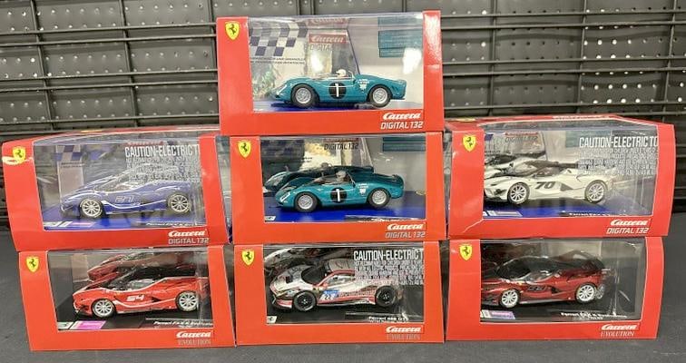 (7) Porche slot cars 1/32 sale, in original boxes, mint condition, From estate collection of over: (7) Porche slot cars 1/32 sale, in original boxes, mint condition, From estate collection of over 2400 cars we will be selling in next few auctions. He collected them and cherished them until his pass