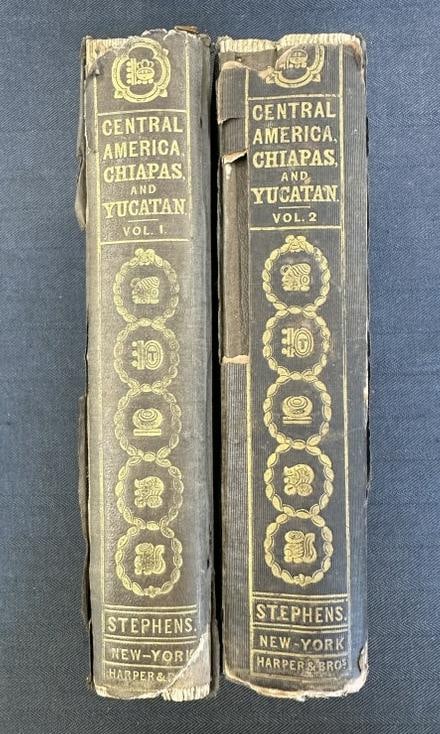 First Edition Incidents of Travel In Central America, Chiapas and Yucatan, (2) volume set, by John (1 of 9)
