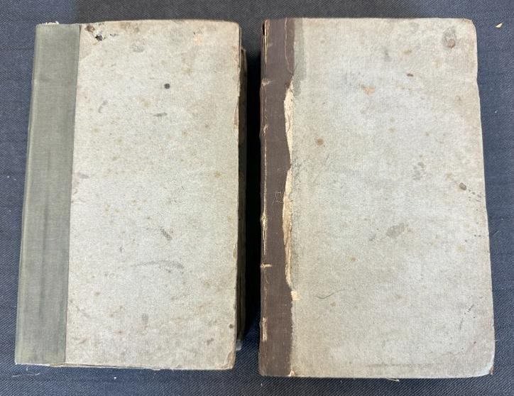 (2) volumes (1779) A COMPENDIOUS SYSTEM OF NATURAL PHILOSOPHY WITH NOTES, CONTAINING THE: (2) volumes (1779) A COMPENDIOUS SYSTEM OF NATURAL PHILOSOPHY WITH NOTES, CONTAINING THE MATHEMATICAL DEMONSTRATIONS, AND SOME OCCASIONAL REMARKS - both volumes intact, normal with some tattering on p