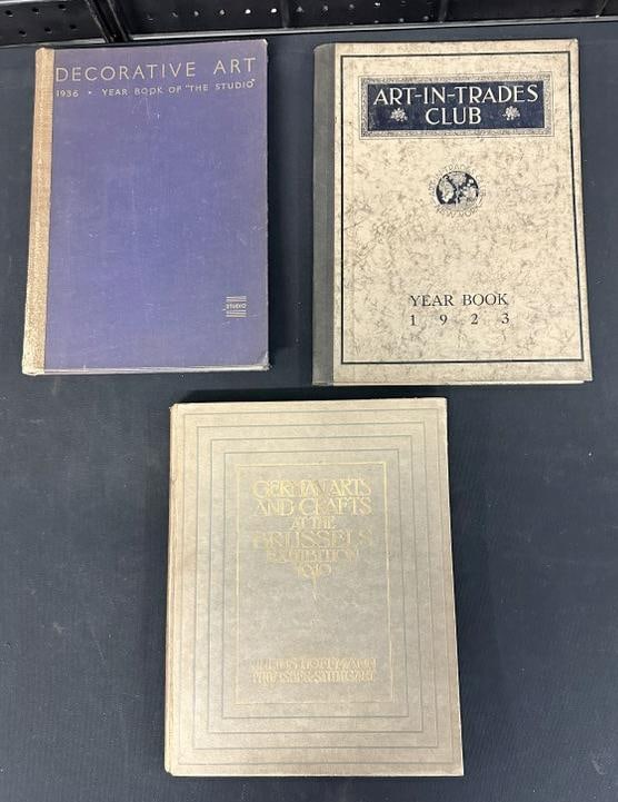 (3) Decorative Arts & Architectural related early books from the estate Library of Charles J. (1 of 20)