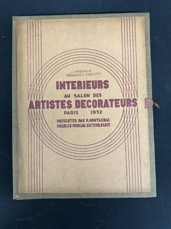 INTERIEURS AU SALON DES ARTISTES DECORATEURS PARIS 1932. In nice overall condition, with all (48): INTERIEURS AU SALON DES ARTISTES DECORATEURS PARIS 1932. In nice overall condition, with all (48) plates intact, wonderful plates with beautifully furnished rooms…..and magnificent furnishings…...