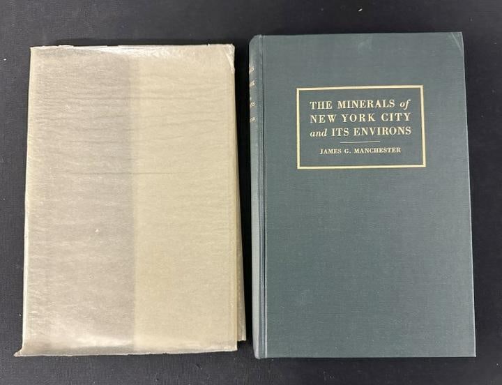 First Edition (never used ) THE MINERALS OF NEW YORK CITY AND ITS ENVIRONS, by James G. Manchester,: First Edition (never used ) THE MINERALS OF NEW YORK CITY AND ITS ENVIRONS, by James G. Manchester, Published 1931. Still wrapped in its paper covering. From the estate library of Charles J. Carlotti.