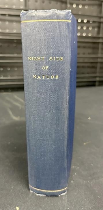 THE NIGHT SIDE OF NATURE, by Catherine Crowe, nice overall condition, protective plastic cover, (1 of 3)