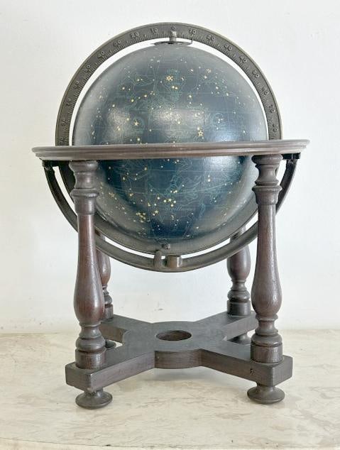 RAND McNally EIGHT INCH CELESTIAL GLOBE, in nice found estate condition, from estate of Charles J. (1 of 7)