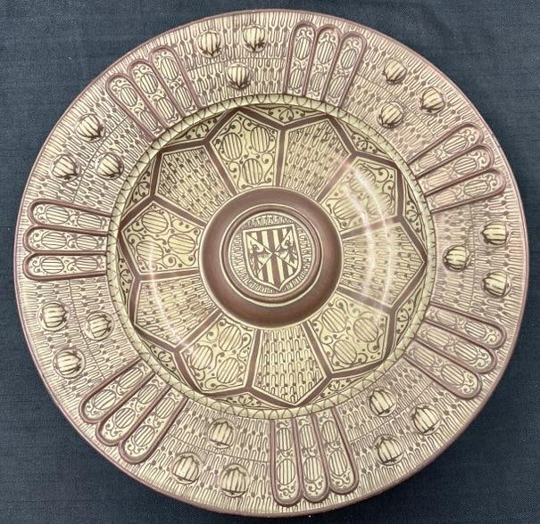 Early decorative Hispano-Moresque style charger likely manufactured in Spain, nice overall (1 of 6)