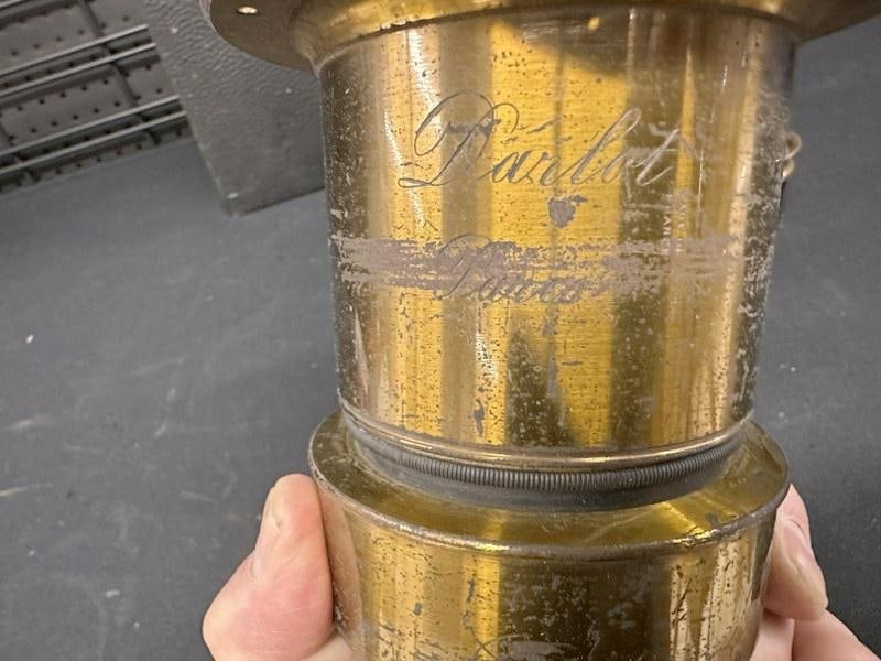 Estate camera lot to include Old Ansco MEMOSCOPE in case and some older camera lenses, just as we - 4