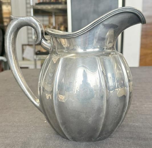 STERLING SILVER GORHAM 5 pint water pitcher, from fine estate in Hudson Valley, no damage, measures (1 of 7)