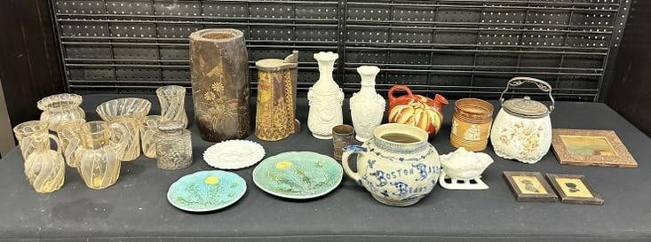 Nice misc. estate lot of porcelains and glasswares, from old time antique dealers estate in the (1 of 17)