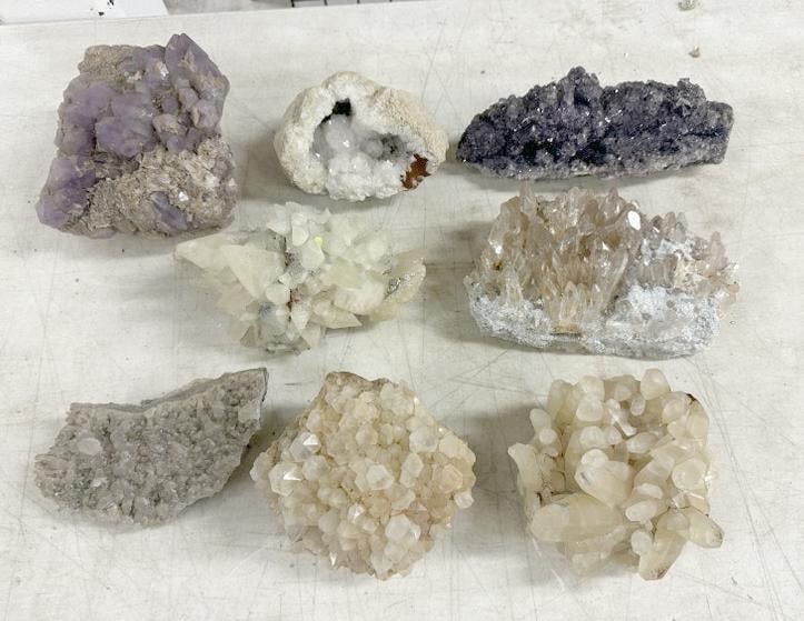 Lot of (8) crystals, from the rock & mineral collection of Charles J. Carlotti, as pictured. (1 of 8)