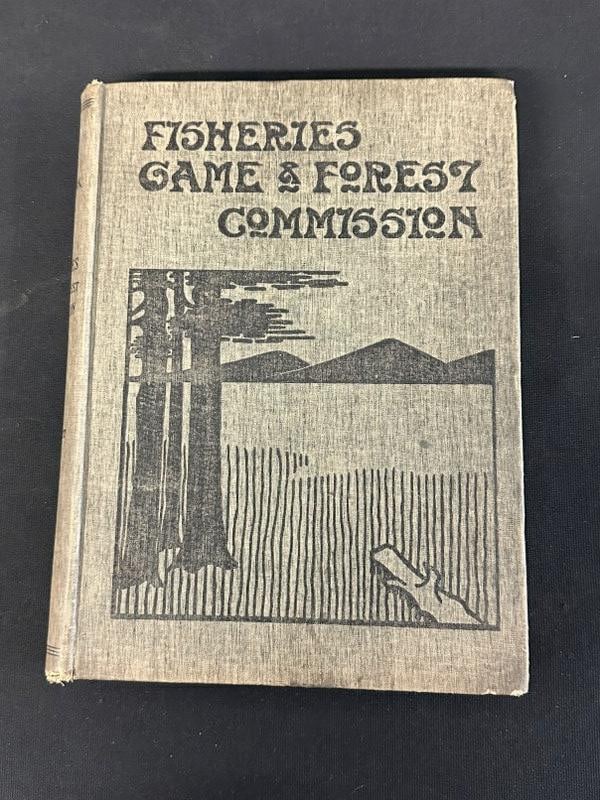 FISHERIES GAME & FOREST COMMISSION for 1896, with DENTON Fish Prints, nice overall condition, from (1 of 13)