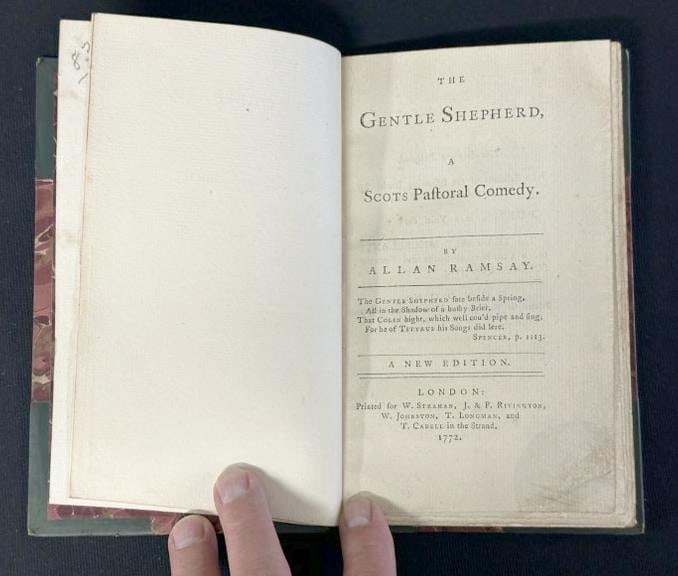 ( THE GENTLE SHEPHERD ) by Allan Ramsay, LONDON, 1772. In nice overall condition, (63) pages?..nice (1 of 4)