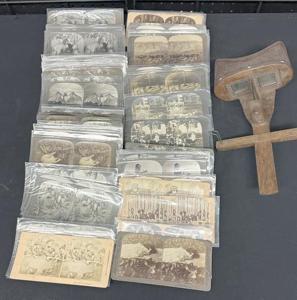 71 Stereoviews of Animals, all real photo. Plus a viewer. From estate collection. (1 of 1)