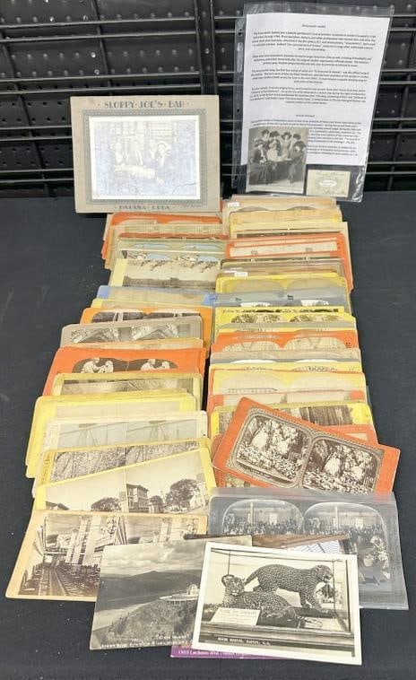 117 stereoviews, mostly real photo, mostly US; 16 postcards; 7 snapshots; 2 CDVs; Associated Press (1 of 3)