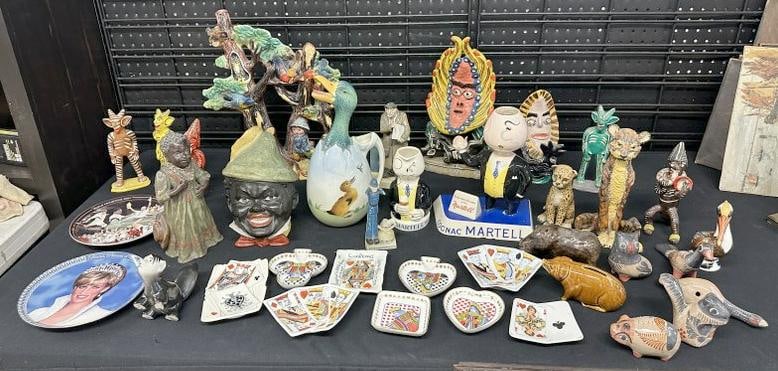 Estate lot of misc. ceramics, pottery, etc. Good lot for a dealer to sort out?.the Black Man head (1 of 11)