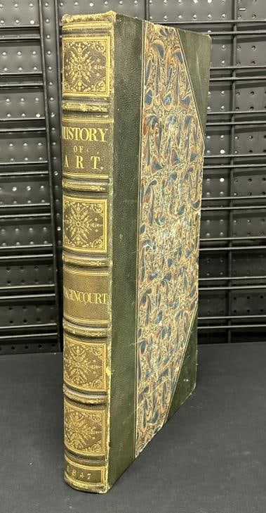 Large format HISTORY OF ART BY ITS MONUMENTS, VOLUME 1?..has loose spine, all plates intact, book (1 of 6)