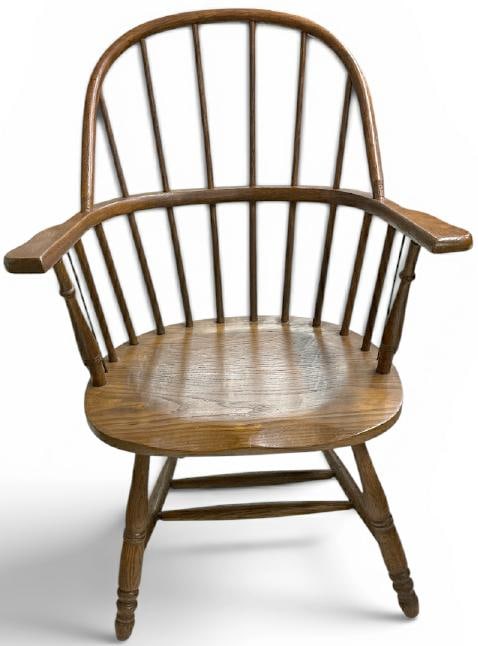 PAINE FURNITURE CO. oak spindle back armchair, nice condition, from local home, structurally sound, (1 of 1)