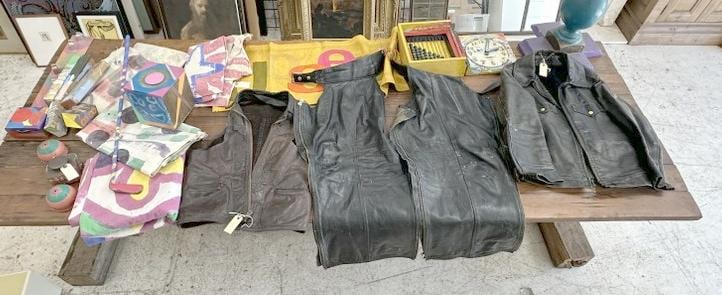 Edward Avedisian ( 1936-2007 ) lot of his leather clothing ( including leather pants with open (1 of 10)