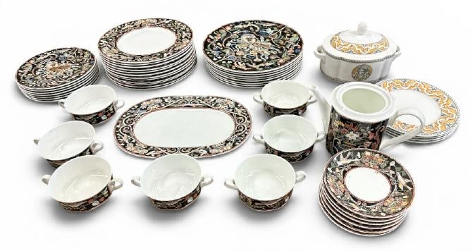 Estate lot misc dishes to include ( 25 pcs. ) VILLEROY & BOCH, (17 pcs. ) GALLO DESIGN, & (5) pcs. (1 of 6)