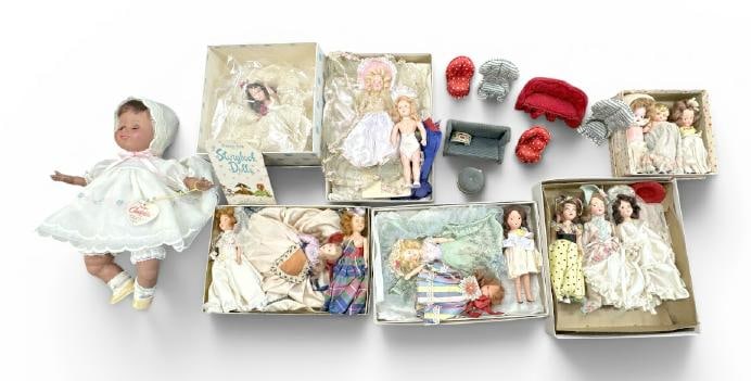 Estate lot vintage dolls, ( Storybook, etc. ) nice overall condition, most all with vintage (1 of 11)