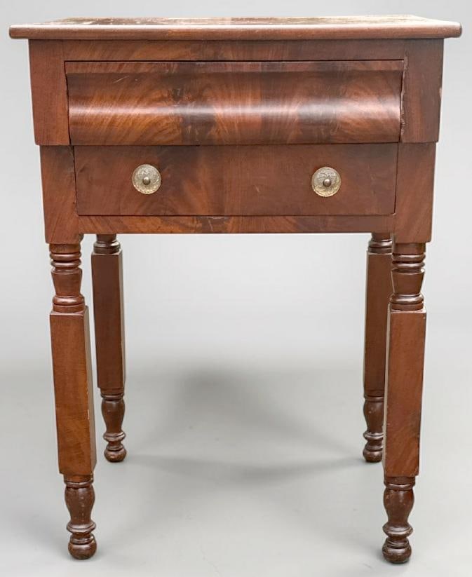 Period Empire 2 drawer from fine home in the Hudson Valley, structurally sound, nice old finish, (1 of 2)