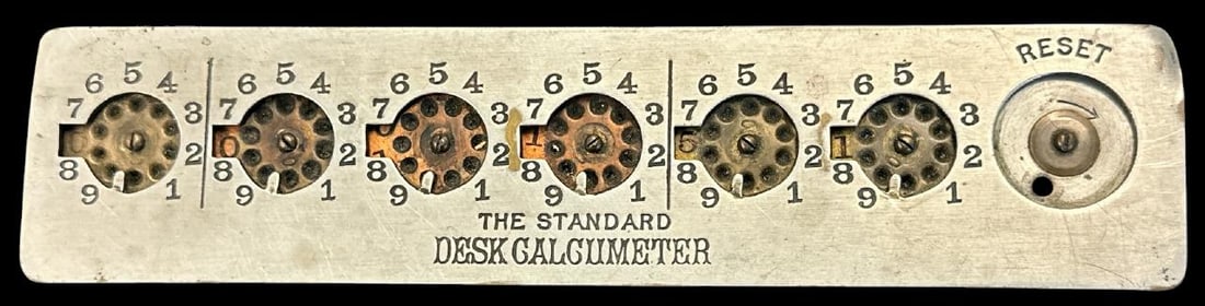 STANDARD DESK CALCUMETER from local estate, nice condition, just as we found it. Measures 8.75" (1 of 1)